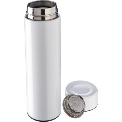 Thermos with removable strainer